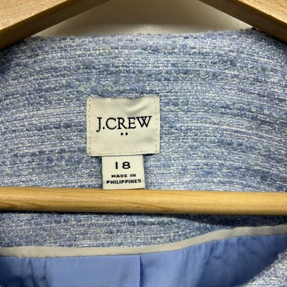 J. Crew Tweed Lady Jacket Blazer Plus Size 18 Button Preppy Business Office - Picture 6 of 7